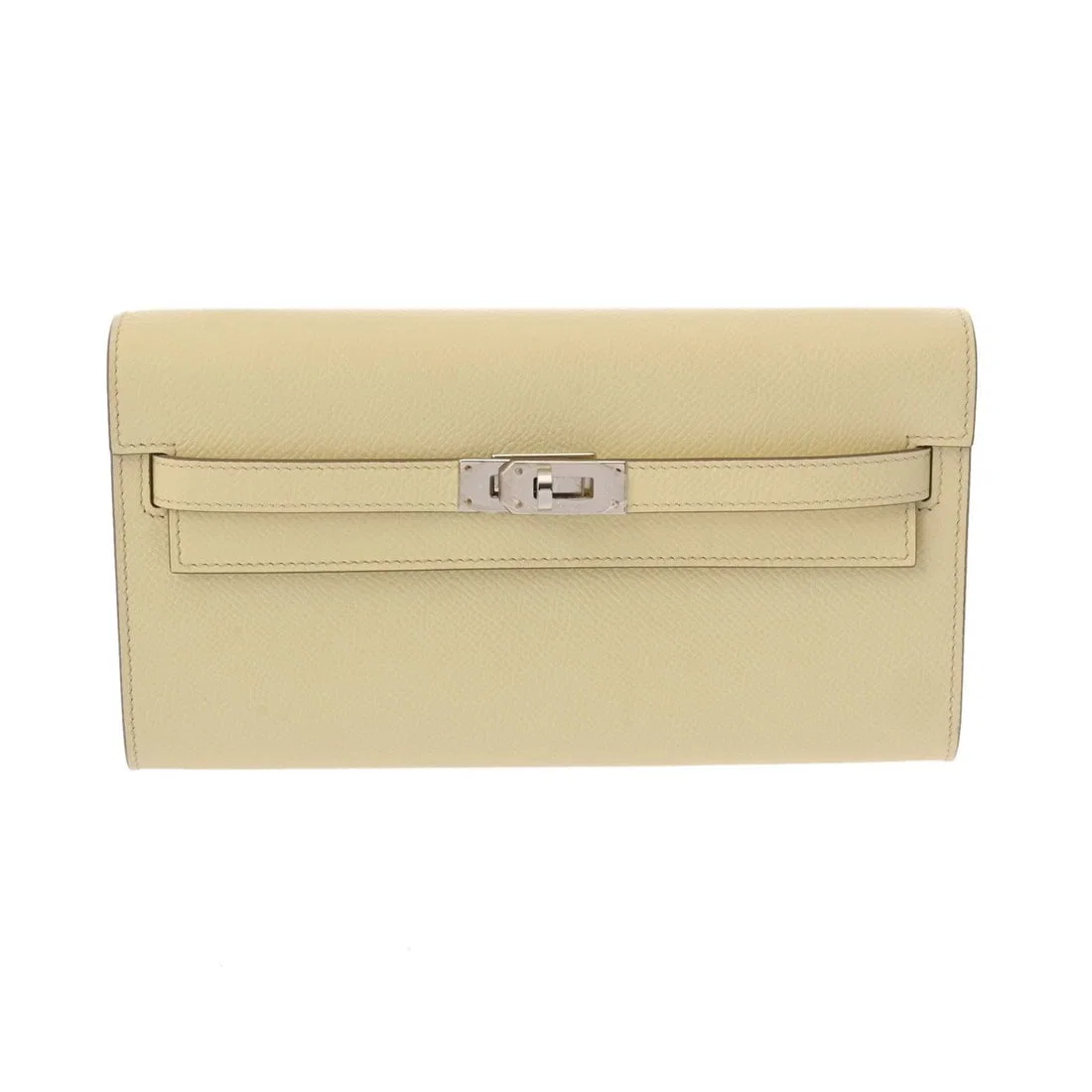 HERMES KELLY WALLET LONG TO GO VEAU PURSE