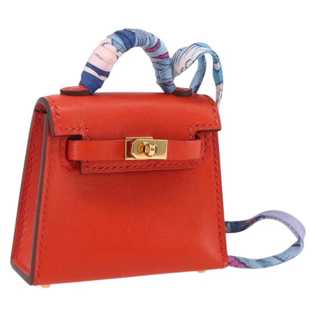 HERMES MICRO KELLY TWILLY BAG CHARM LEATHER
