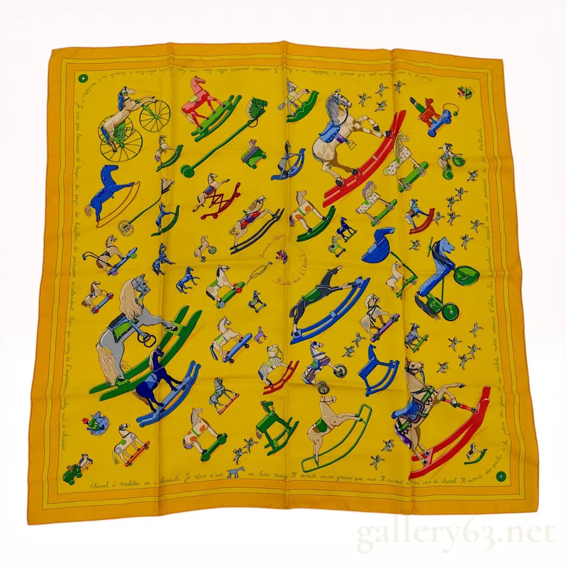 Hermes Raconte-moi le Cheval Silk Carre 90 Scarf