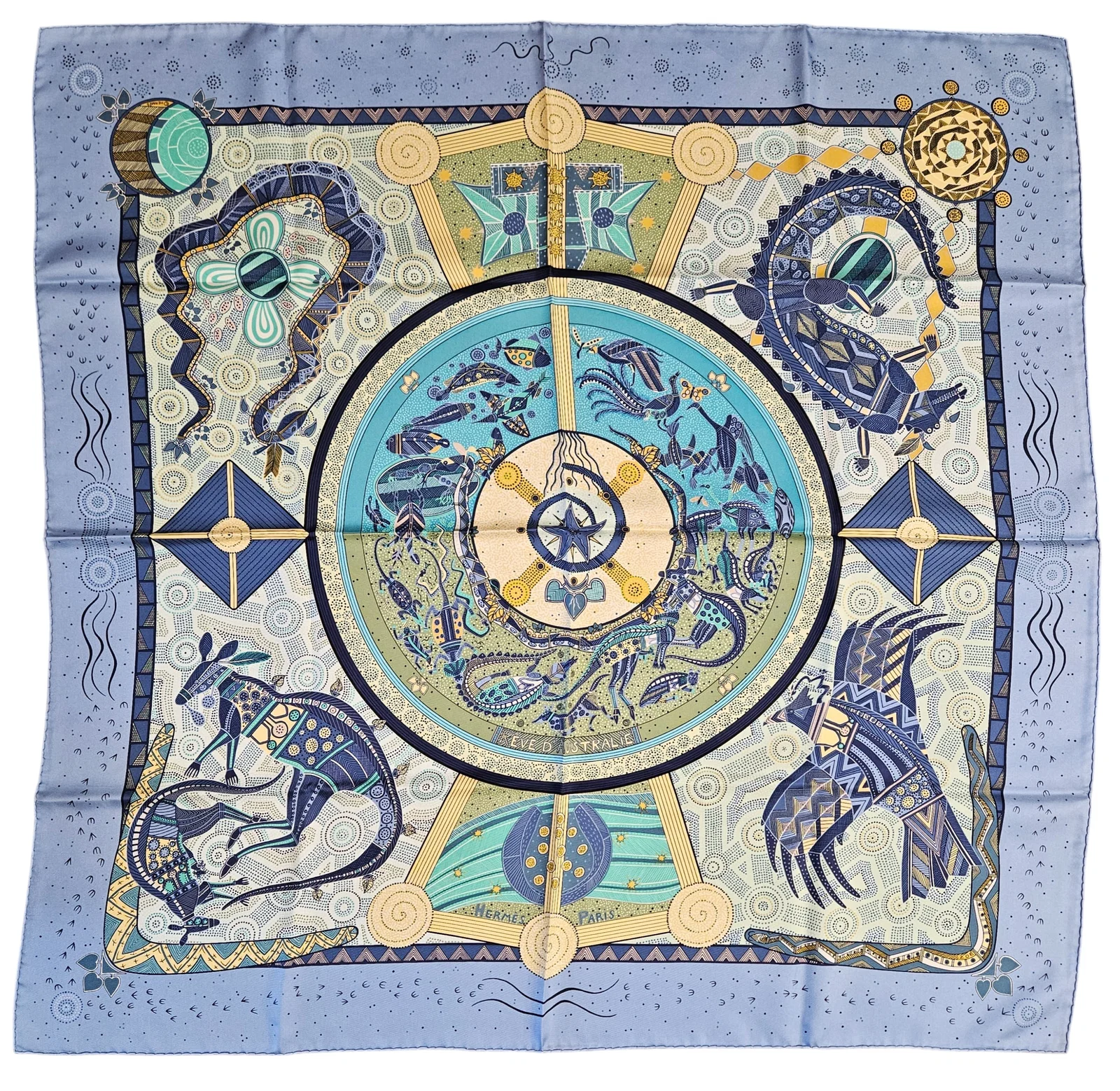 Hermes Reve d'Australie Silk Scarf by Zoe Peuwels New in Bag