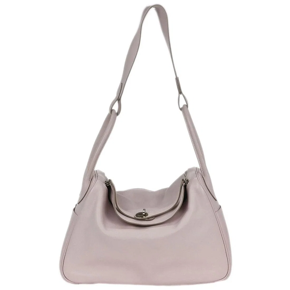 HERMES ROSE DRAGEE SWIFT LINDY SHOULDER BAG