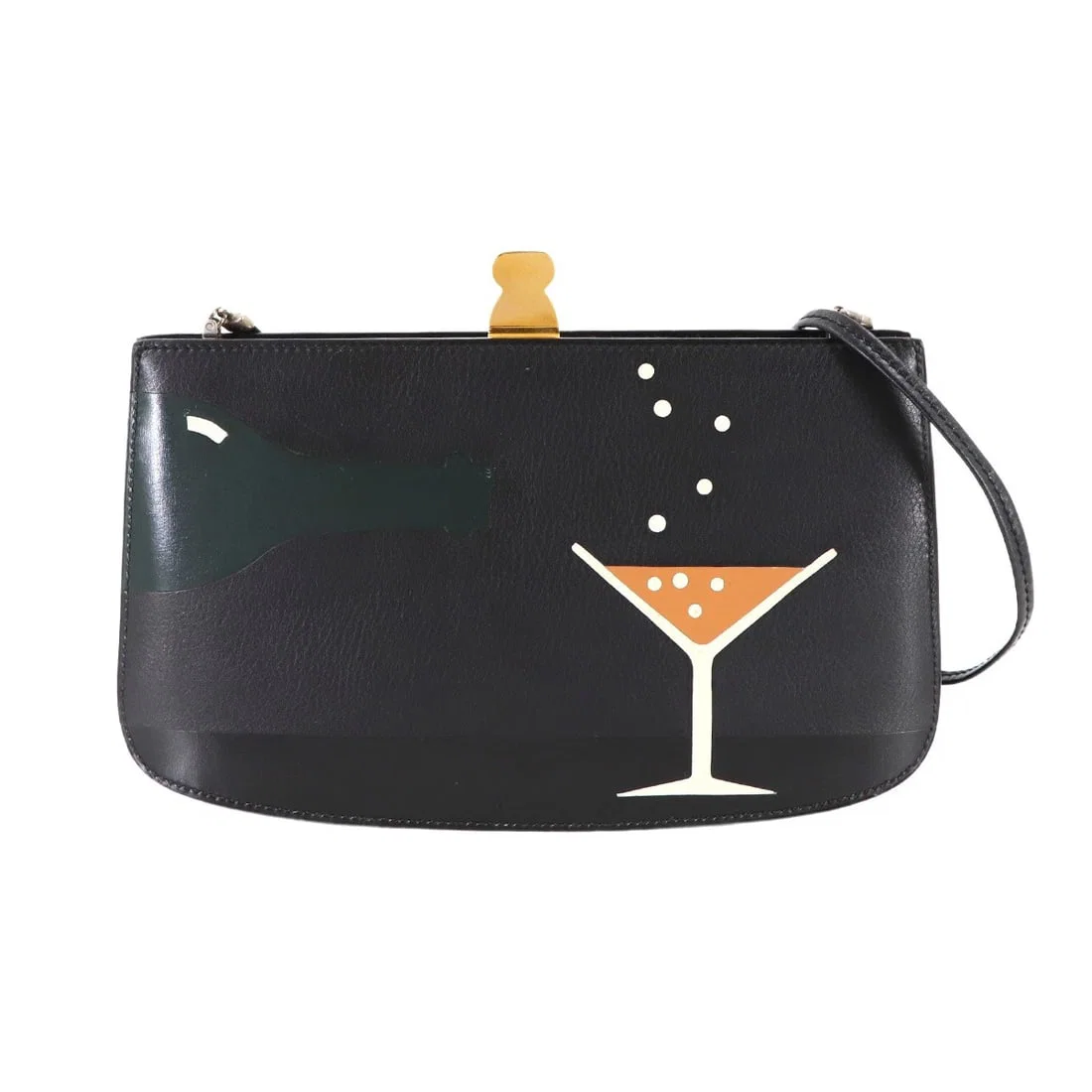 HERMES SAC A MALICE CHAMPAGNE SHOULDER BAG