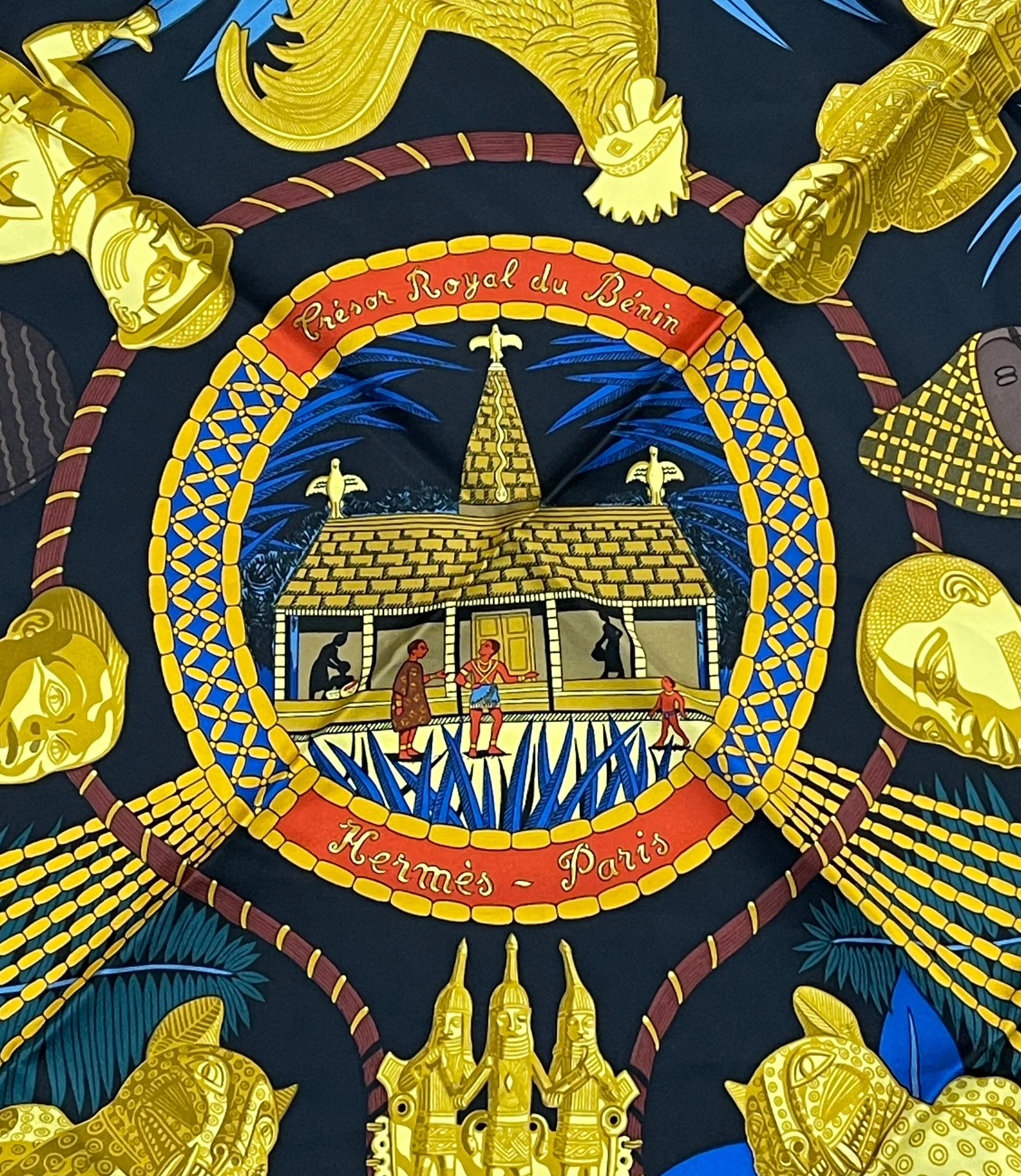 Hermes Tresor Royal Du Benin Silk Scarf