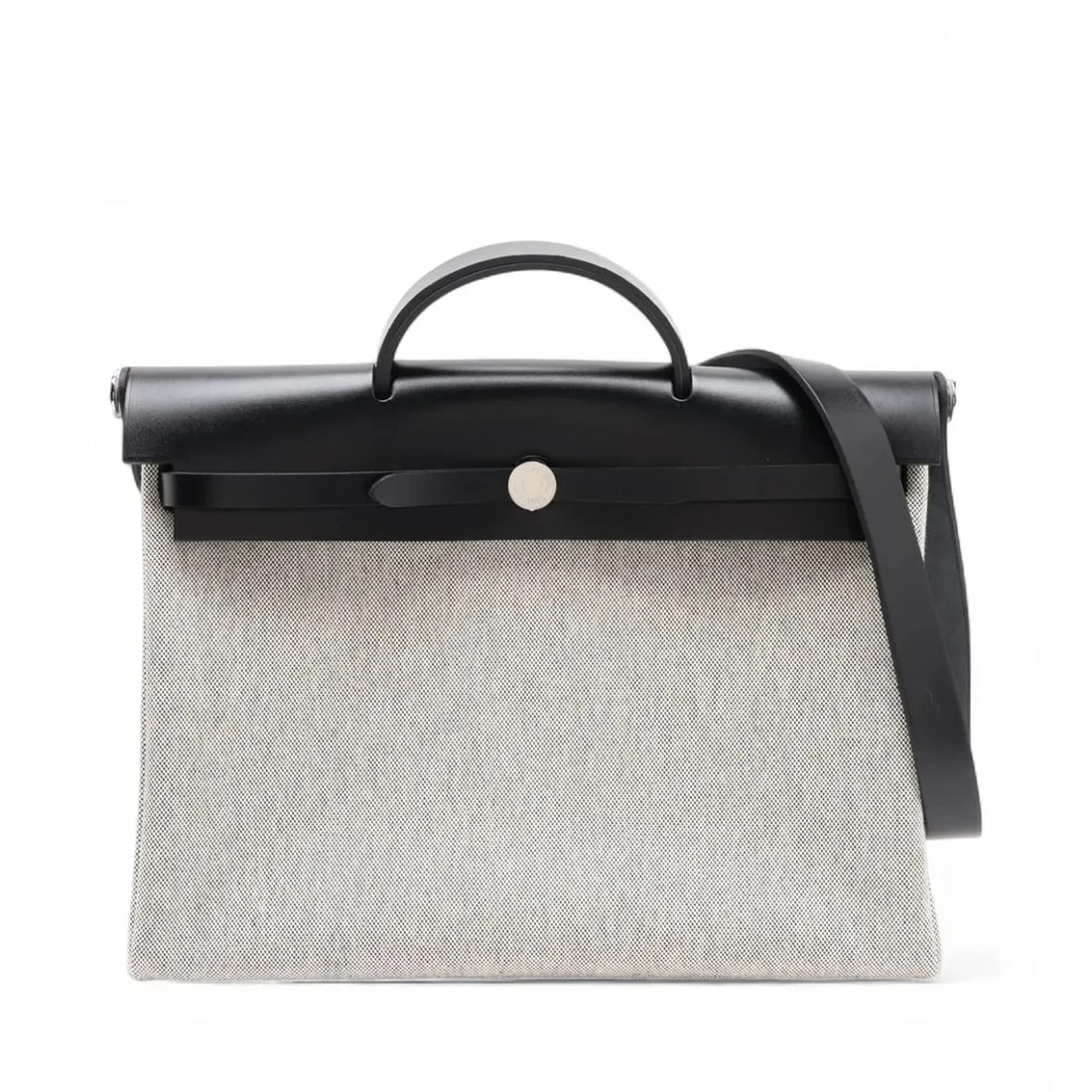 HERMES YALE BAG ZIP MESSENGER 39 TWIRL ASH X VASH HUNTER BLACK SILVER METAL FITT
