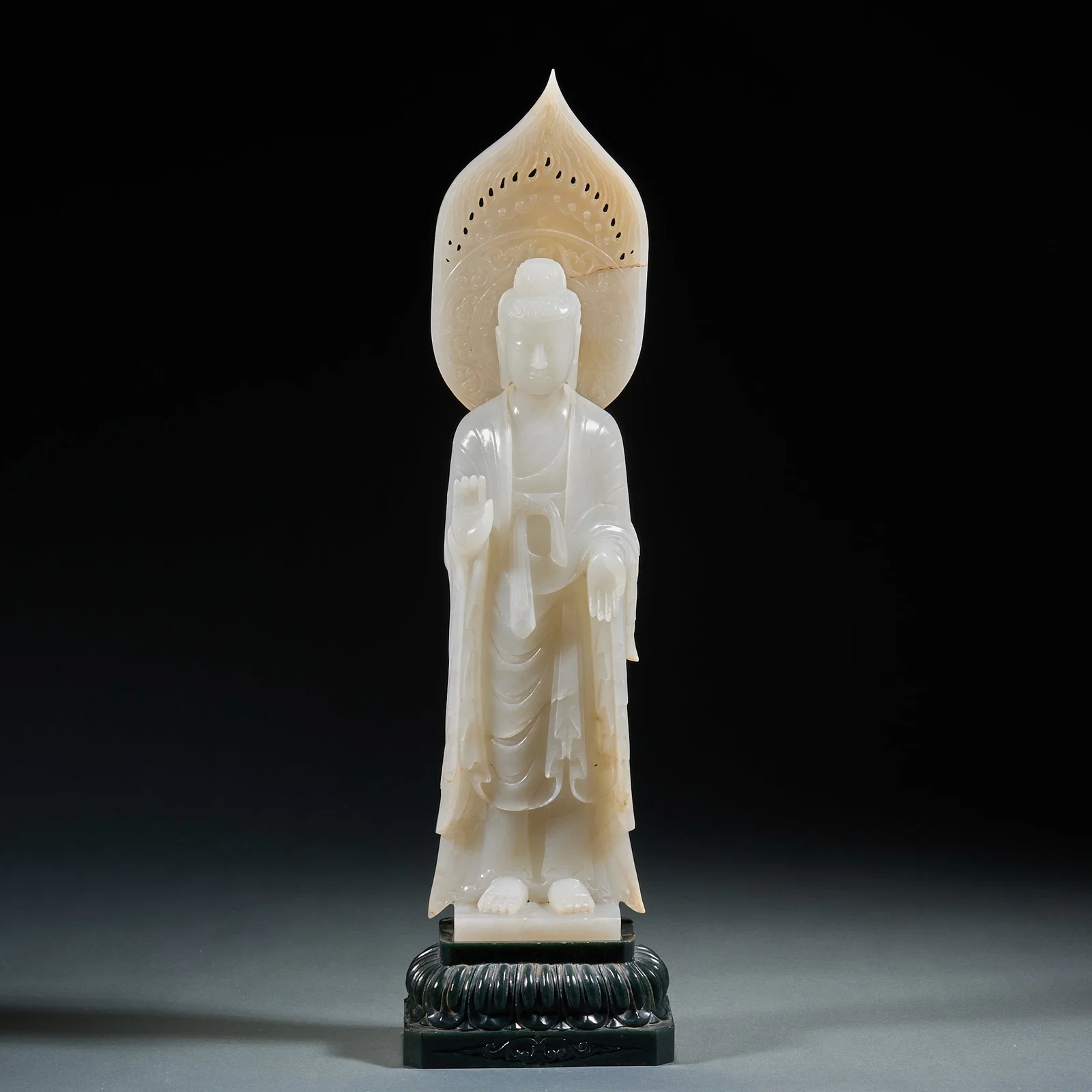 Hetian jade Buddha
