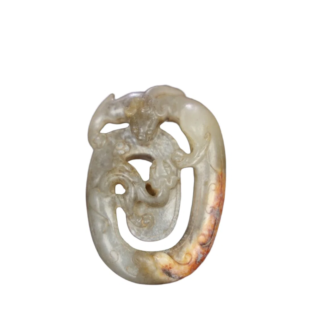 Hetian Jade Dragon Pendant