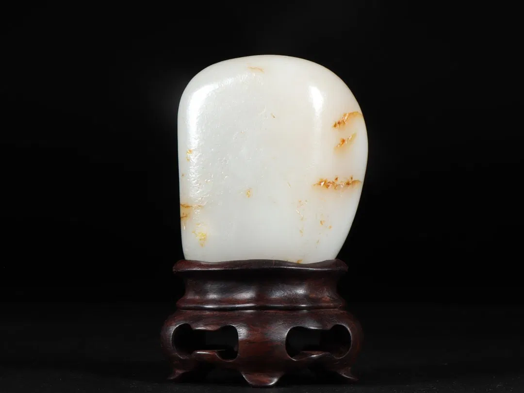 HETIAN JADE RAW STONE SCHOLAR'S OBJECT ORNAMENT