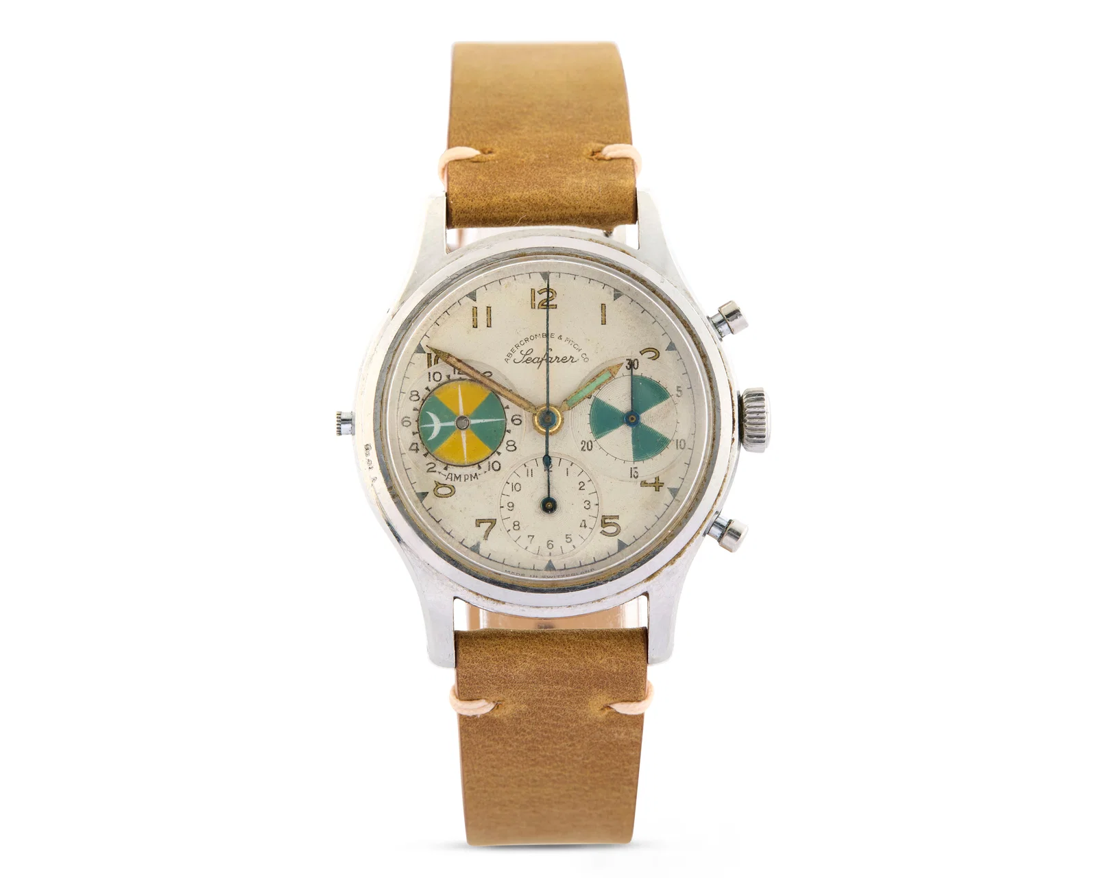 HEUER, ABERCROMBIE & FITCH CO. Stainless Steel 'Seafarer' Chronograph Wristwatch