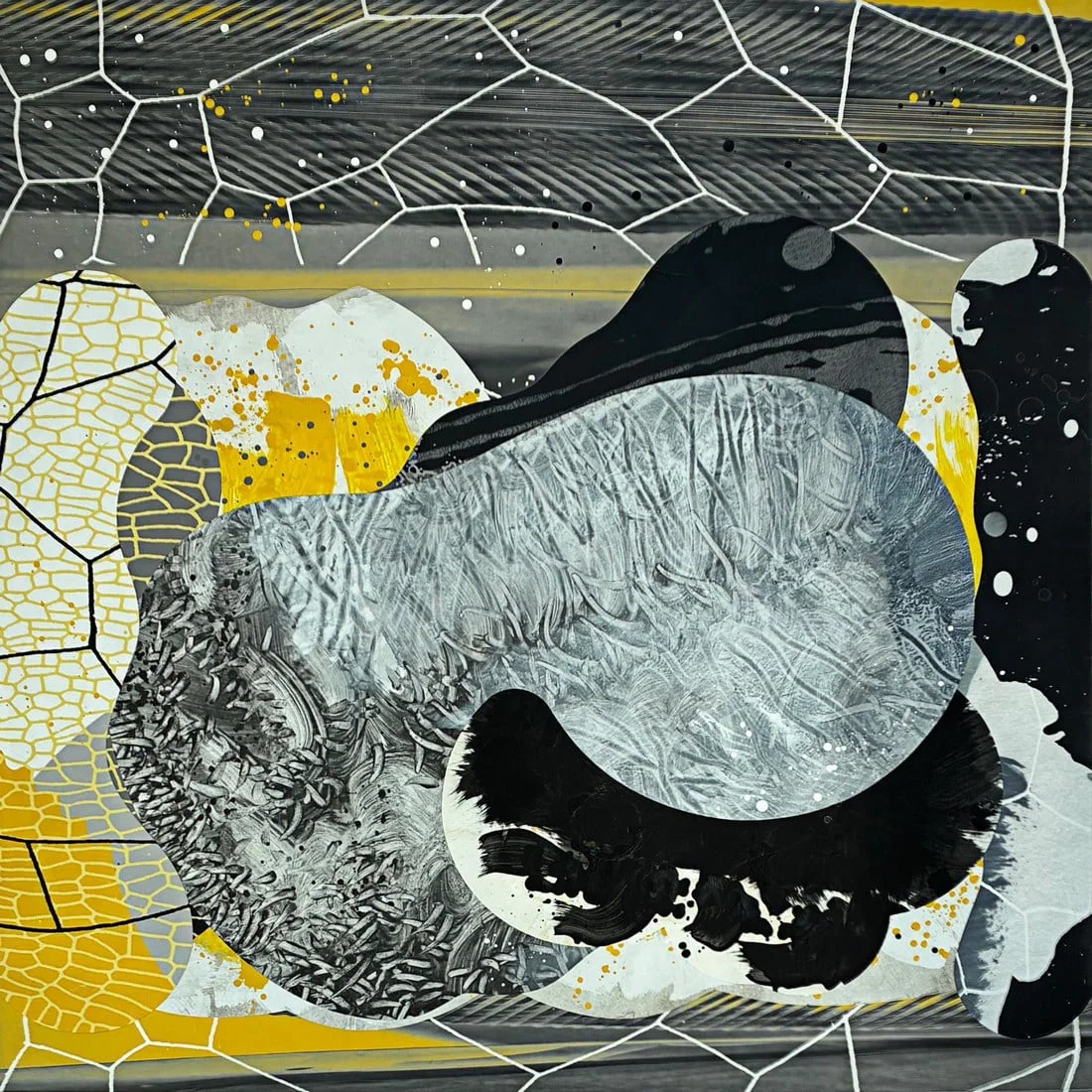 High Pass Gray by Michael DesRosiers Mixed-Media on MDF Panel (2022)
