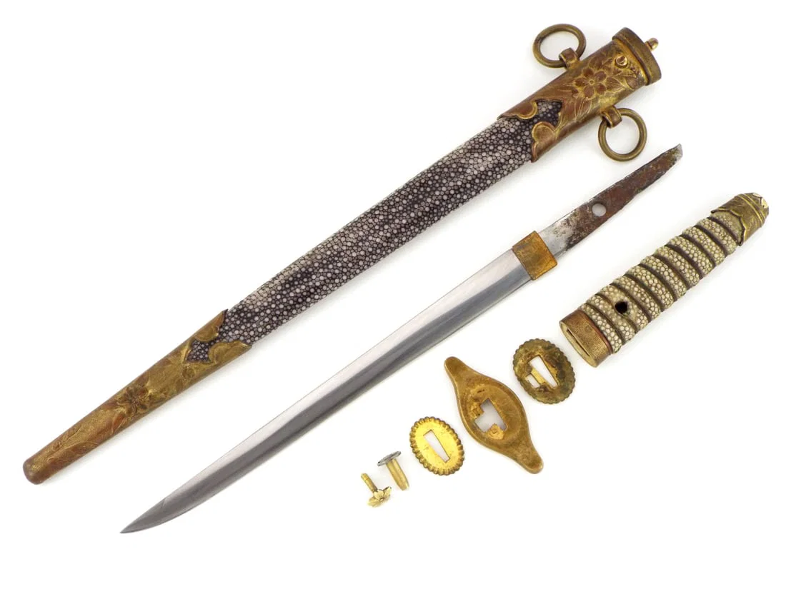High Quality Japanese WWII Naval Officers Dirk Navy Kaigun Tanken