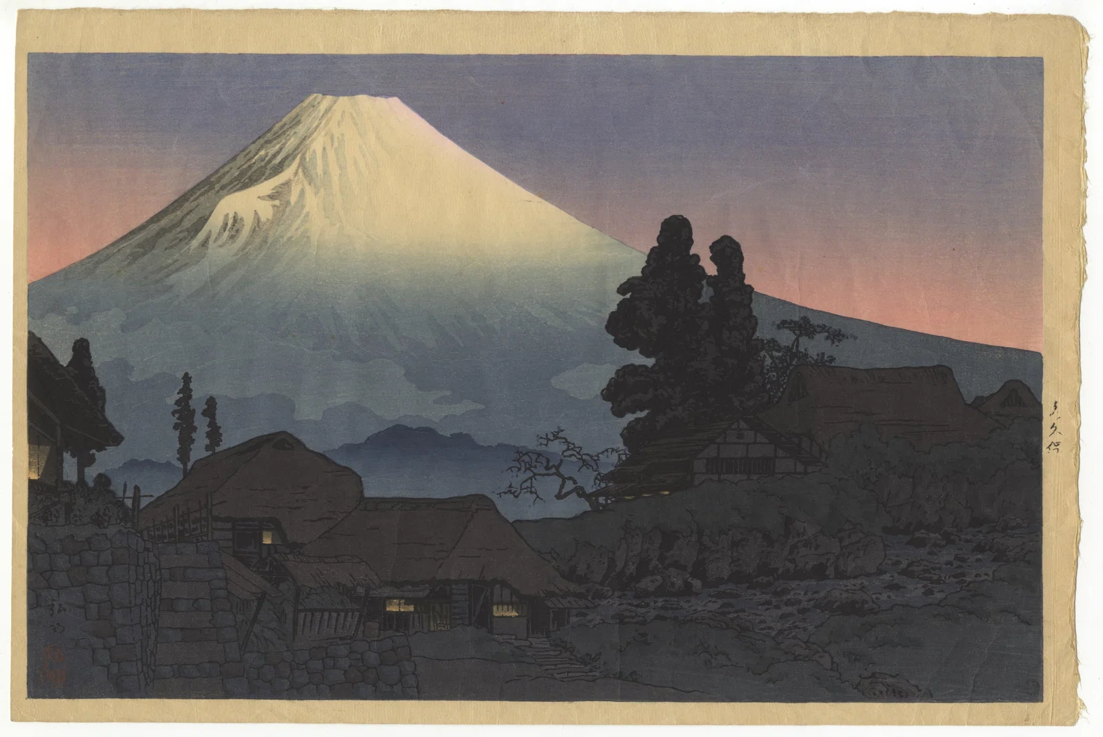 Hiroaki Takahashi, Minakubo, Mt Fuji, Shin-Hanga Landscape
