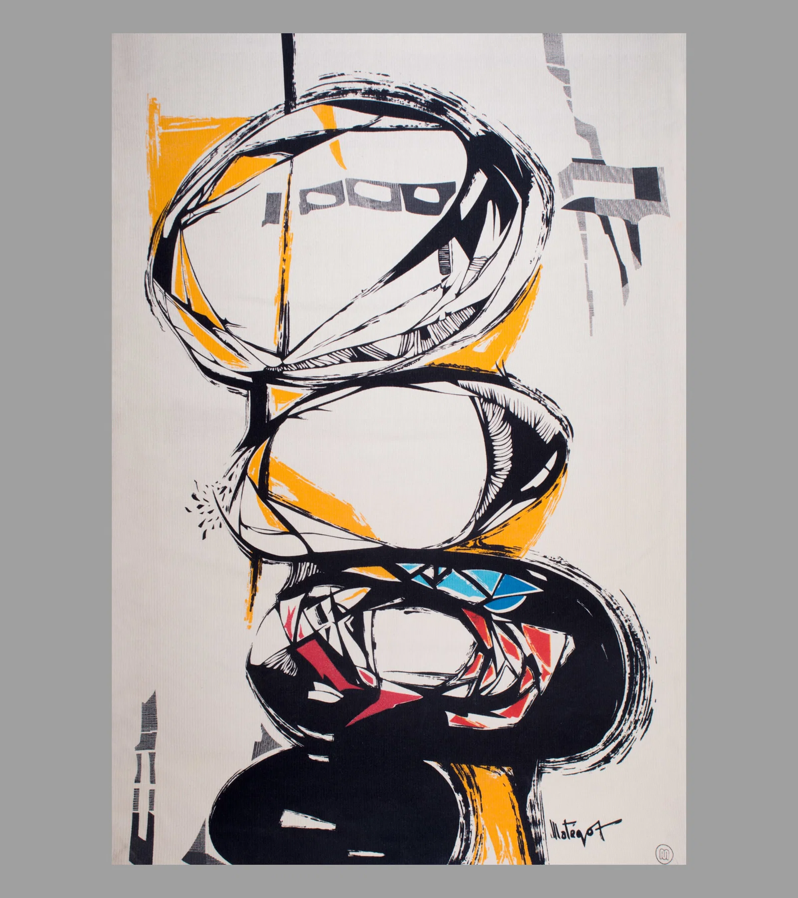 Home / Mathieu Mategot tapestry Robert Four silk screened signed Totem