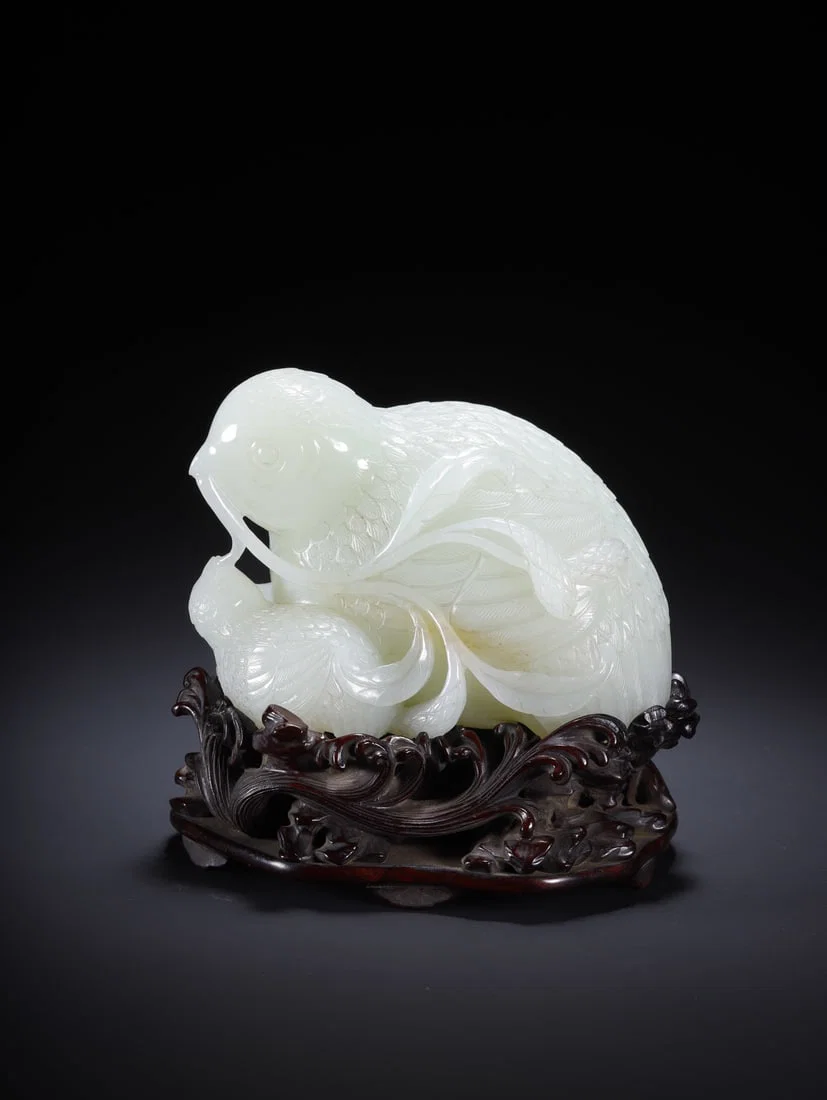 Hotan Jade Quail Decoration