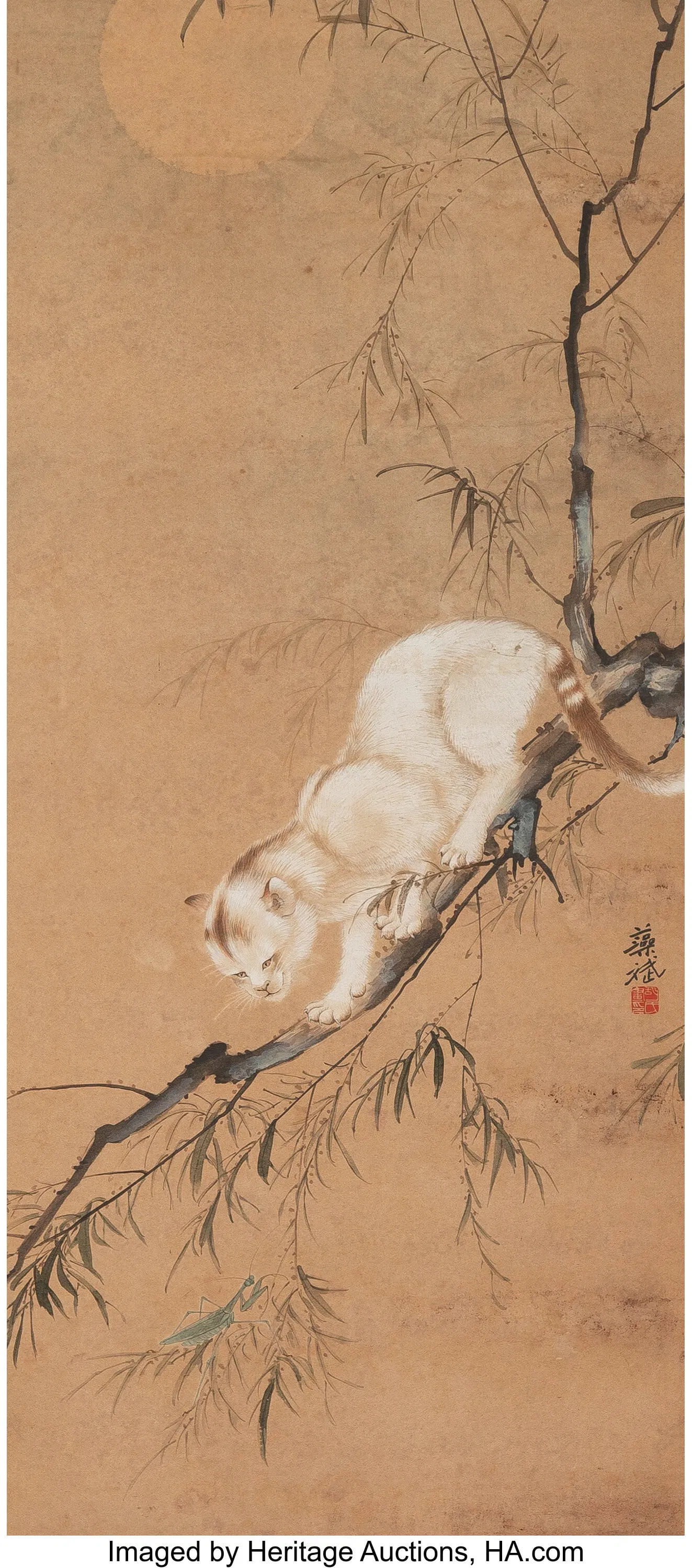 Hu Zaobin (Chinese, 1897-1942) Cat, 19th century