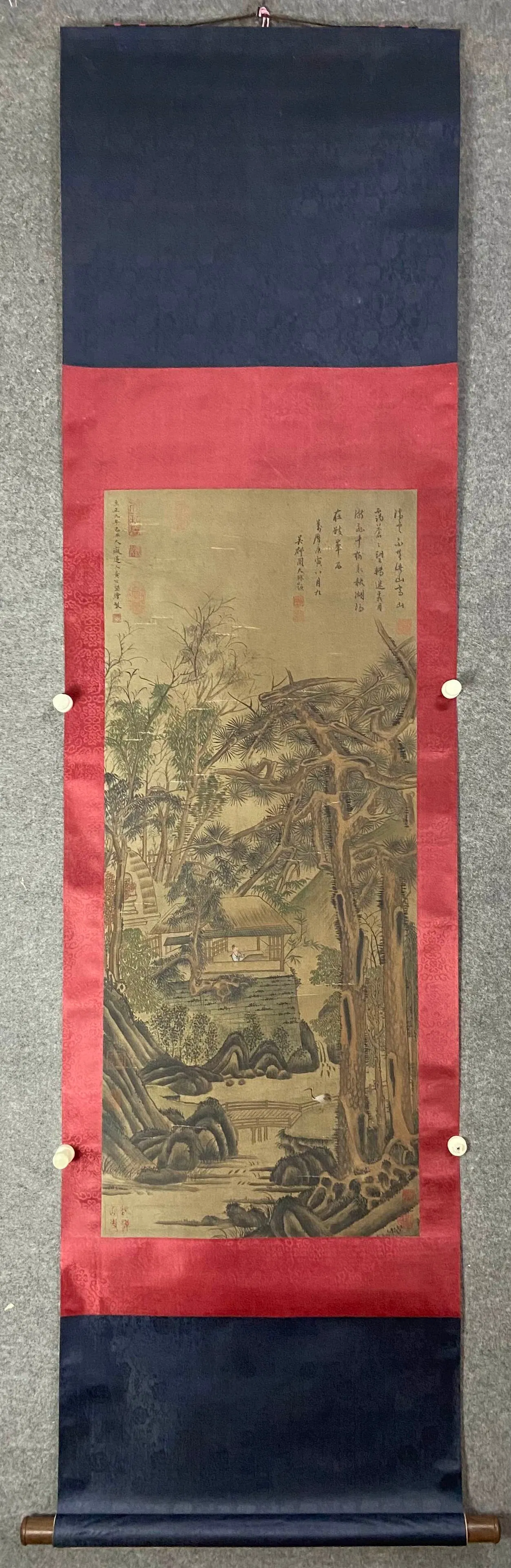 Huang Gongwang, silk hanging scroll