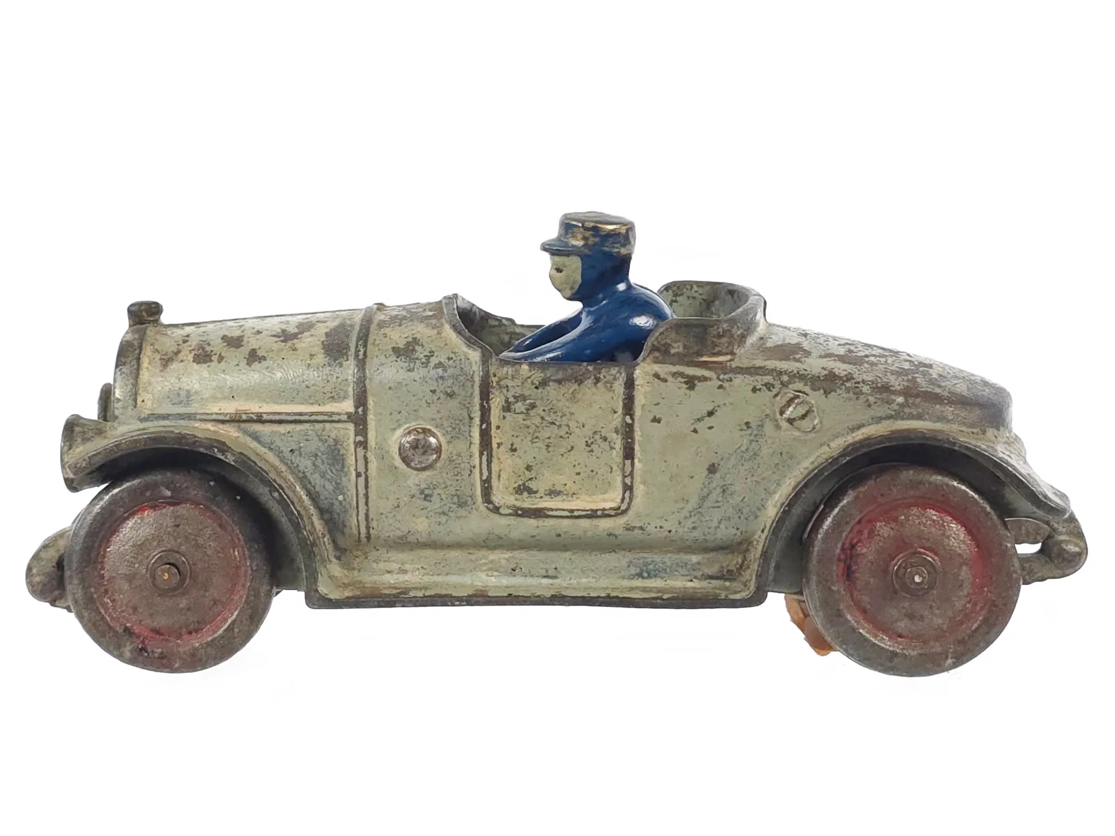 Hubley Grey Auto with Disc Wheels Circa 1926