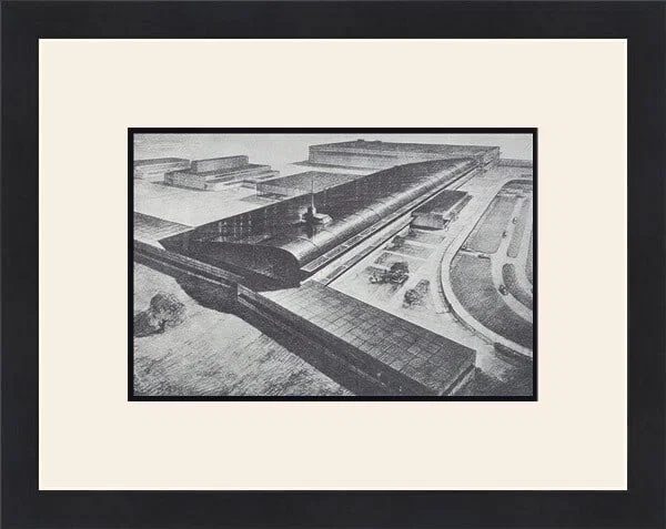 Hugh Ferriss Preliminary Scheme Custom Framed Architectural Print