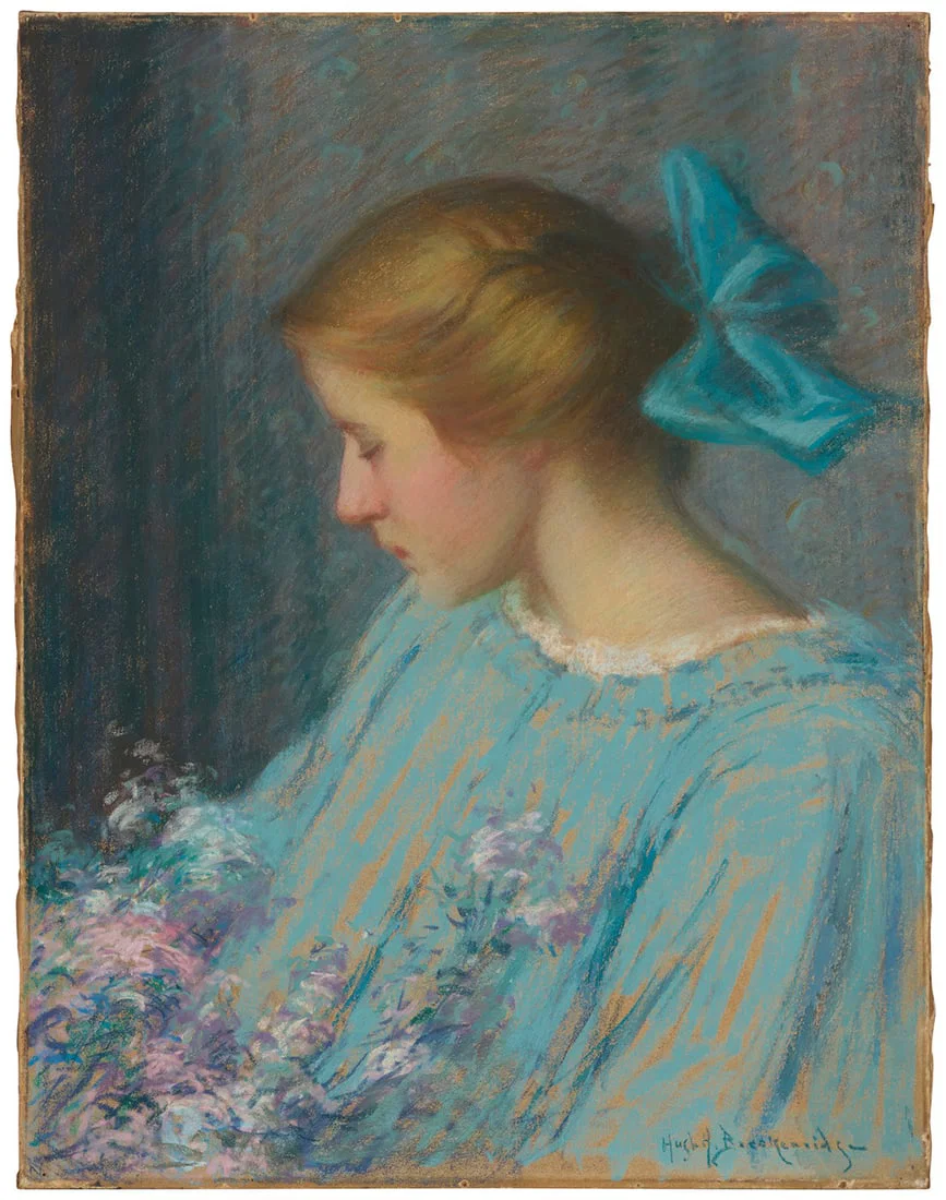 Hugh Henry Breckenridge (1870-1937), Portrait of a woman in blue