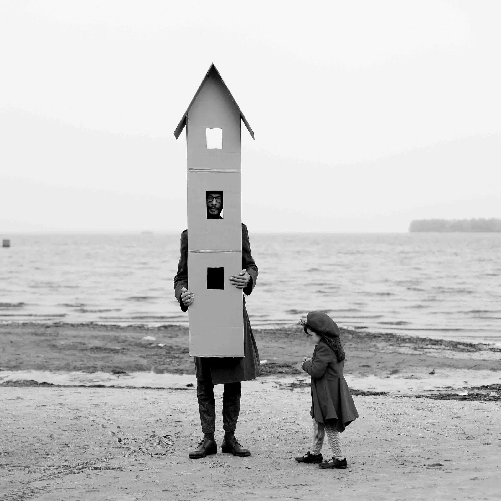 I'm at Home Black and White Photography by Olha Stepanian Ed of 15 24x24