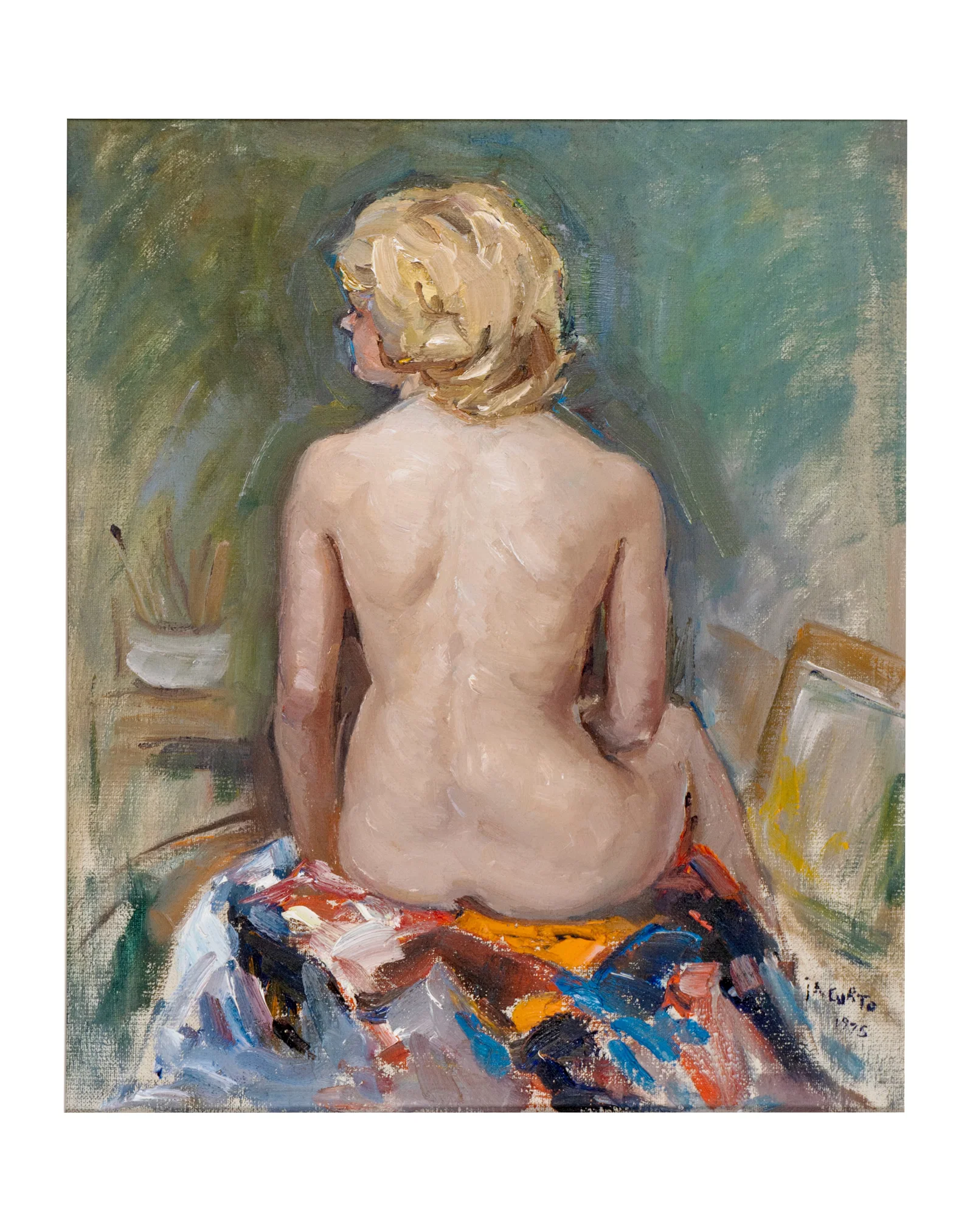 Iacurto, Francesco - Female nude from the back - 1975