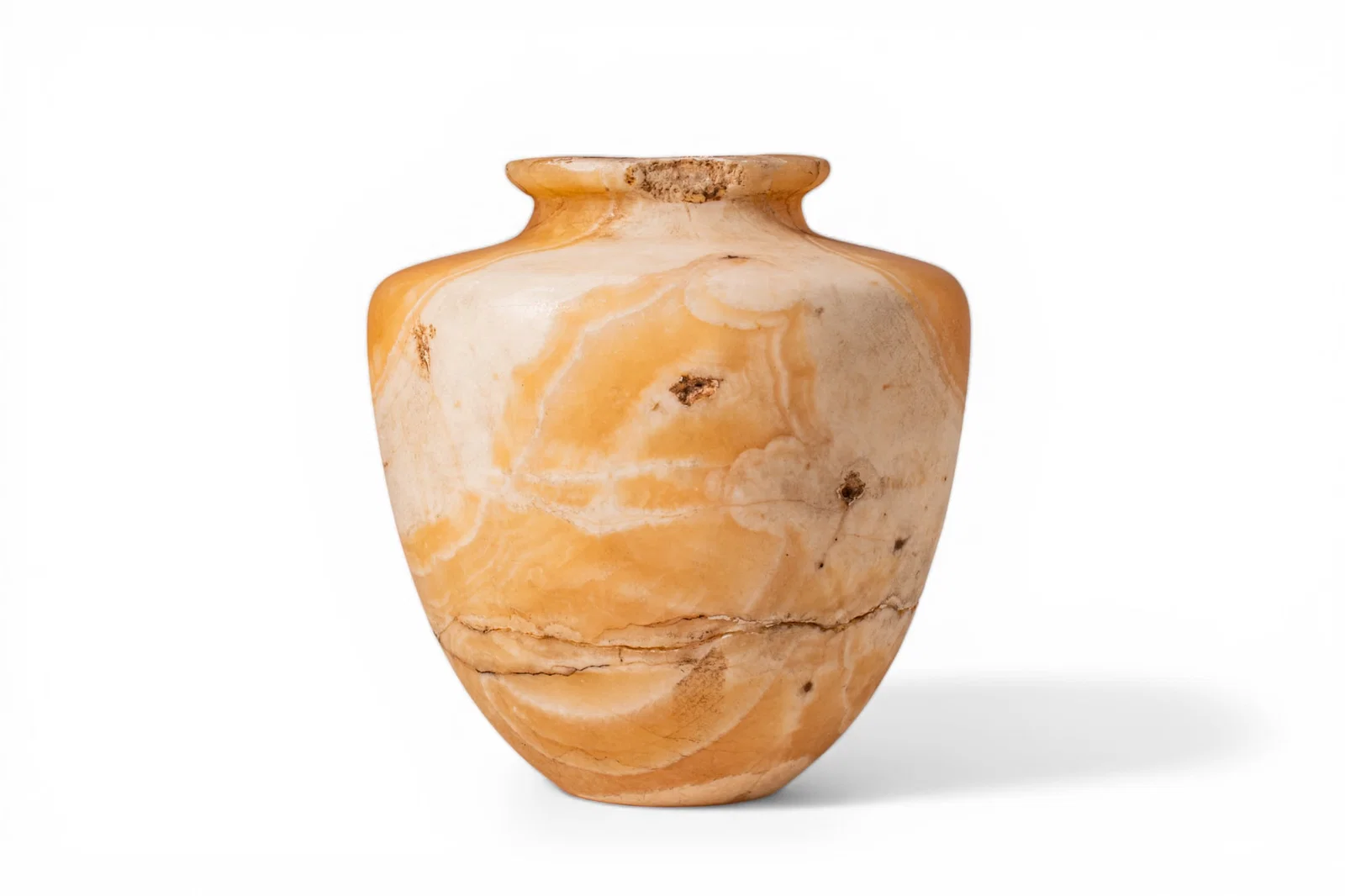 ICONIC EGYPTIAN OLD KINGDOM ALABASTER JAR