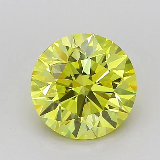 Ideal Loose Diamond - ROUND 1.6ct Fancy Vivid Yellow VVS2
