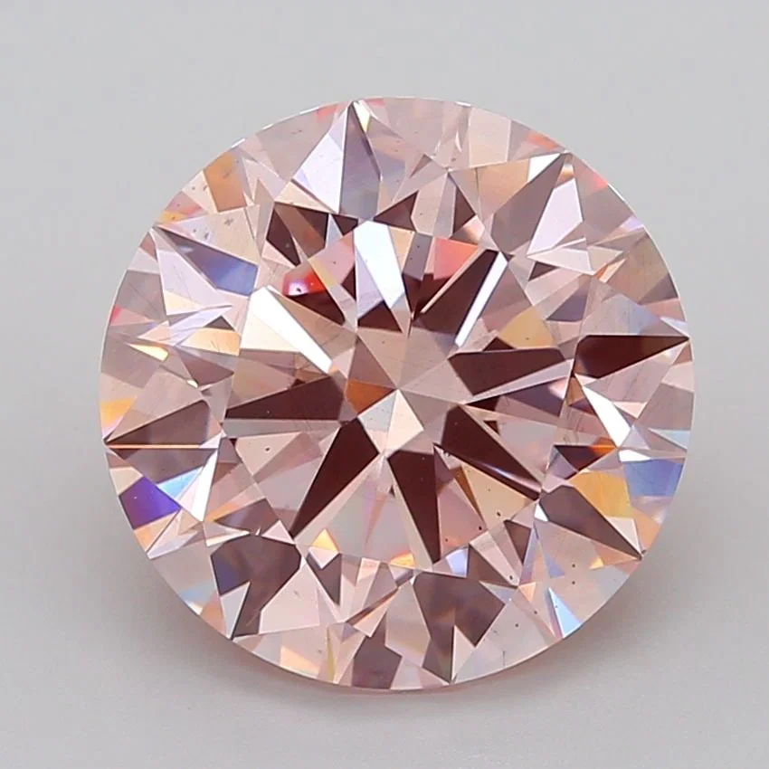 Ideal Loose Diamond - ROUND 10.09ct Fancy Intense Pink SI1