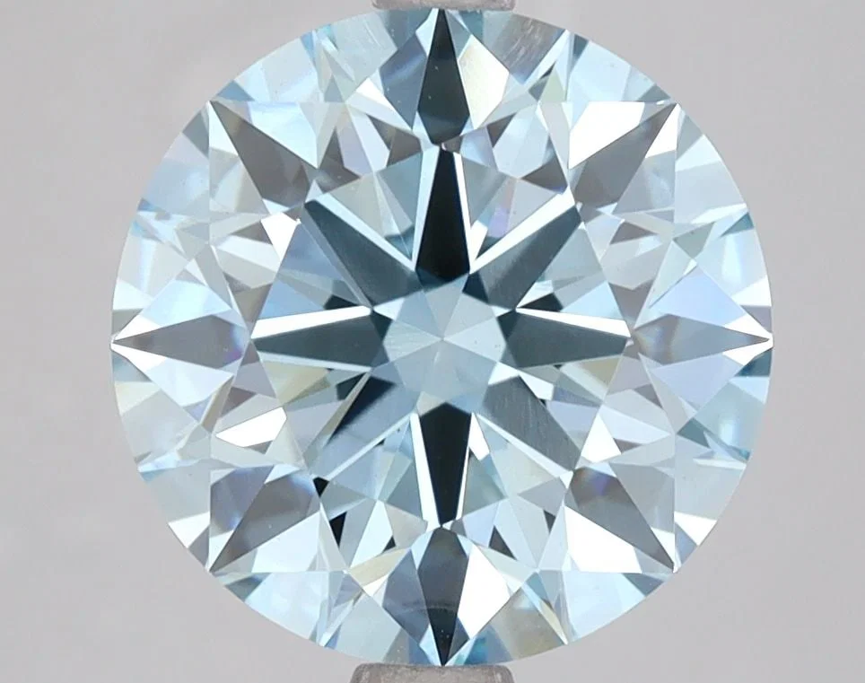 Ideal Loose Diamond - ROUND 4.04ct Fancy Vivid Blue VS1