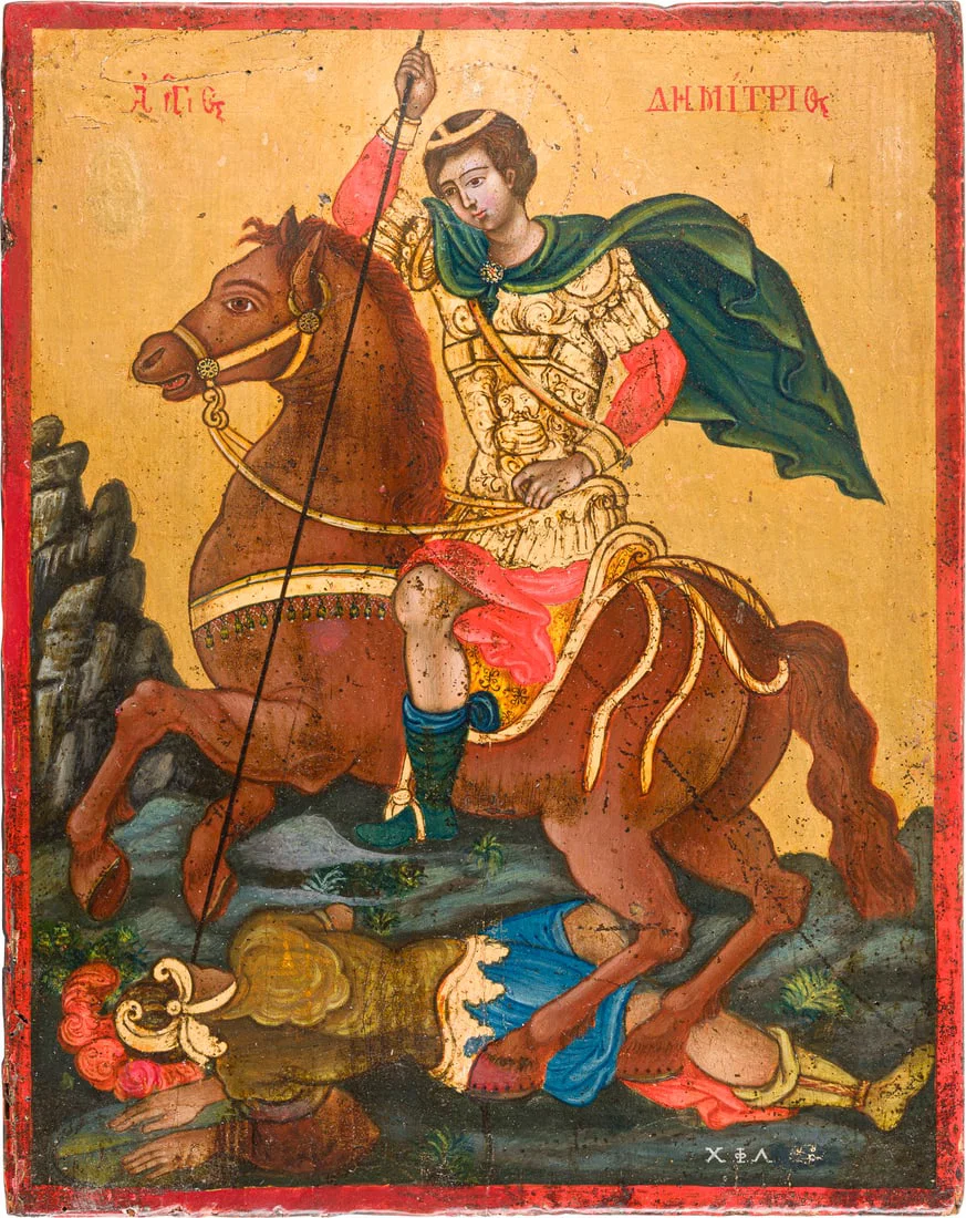 | IKONE MIT DEM HEILIGEN DEMETRIUS