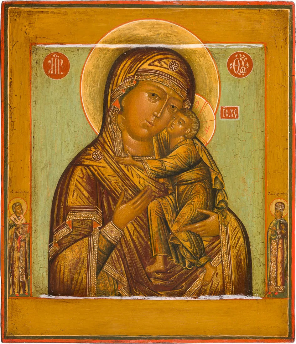 | IKONE MIT DER GOTTESMUTTER VON TOLGA (TOLGSKAJA)
