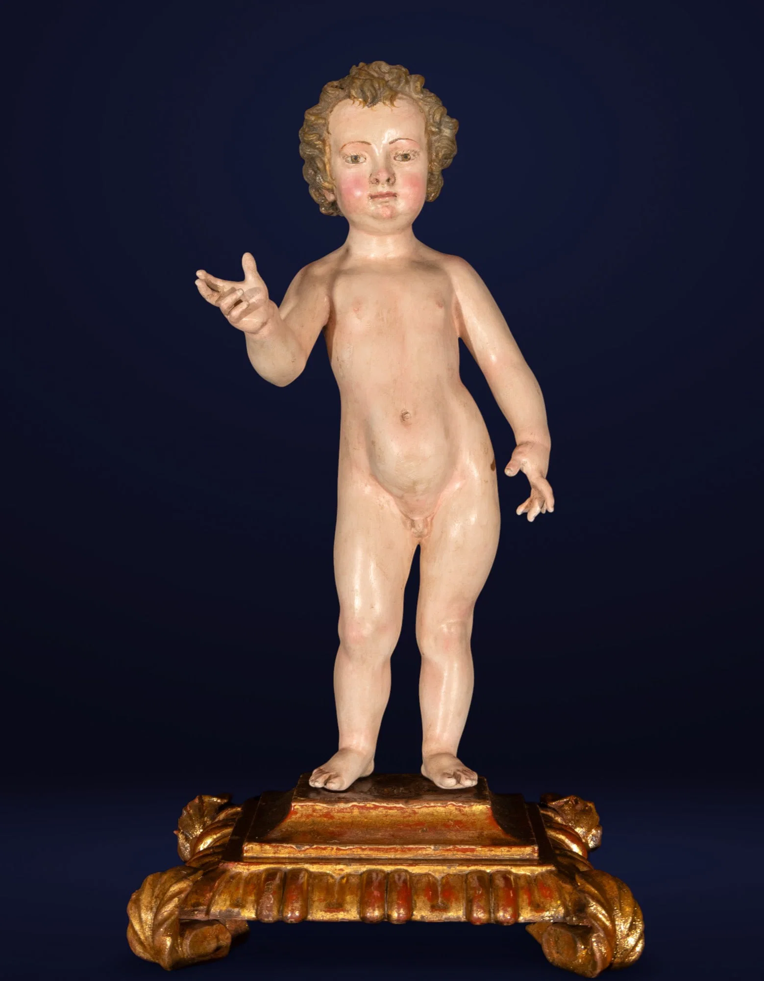 Important Child God Salvator Mundi, attributed to JUAN DE MESA (1583-Seville, 1627)