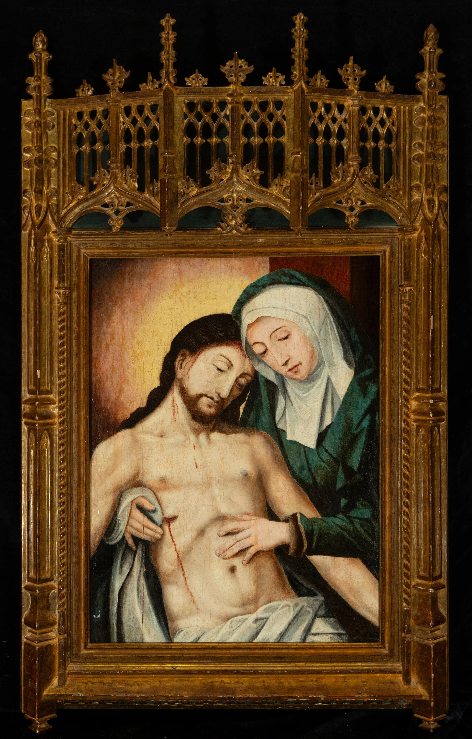 Important Descent - WORKSHOP/MANNER OF JUAN DE FLANDES Juan de Flandes (c. 1465–Palencia, Crown of