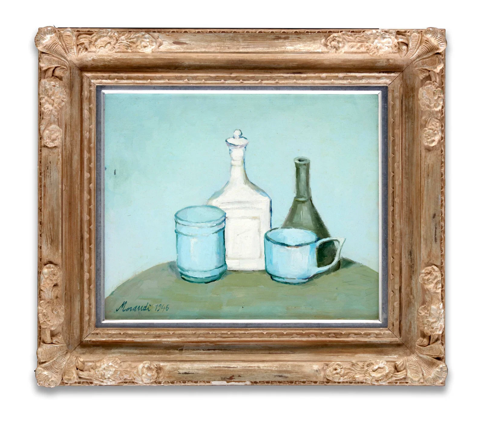 IN THE STYLE OF GIORGIO MORANDI (1890-1964), OIL ON CANVAS