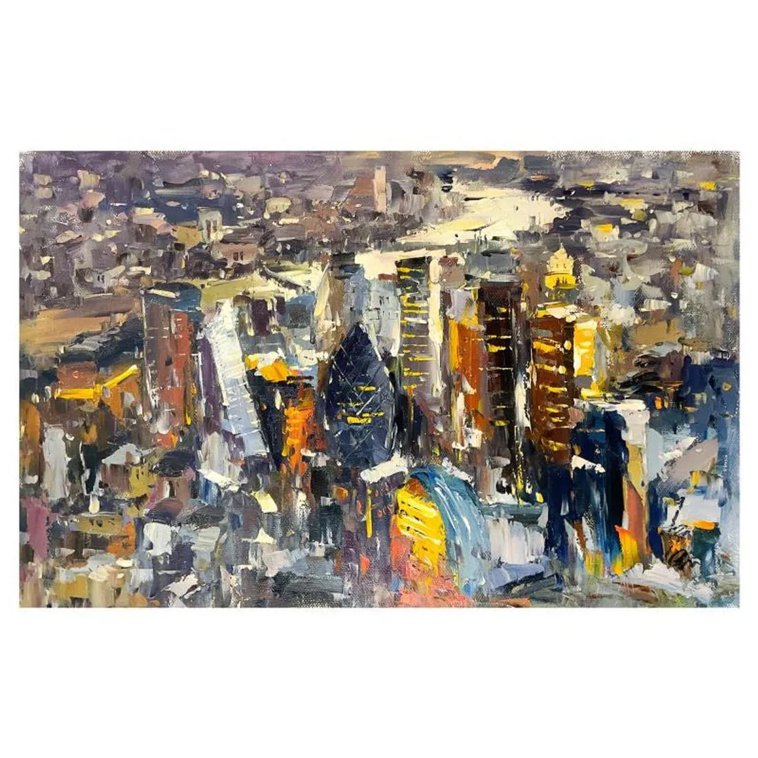 Inam, Original Oil Painting on Canvas (24" x 30"), Hand Signed with Letter of Authenticity.