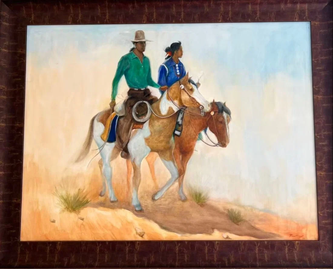 Indians On Horseback By Ken Wong