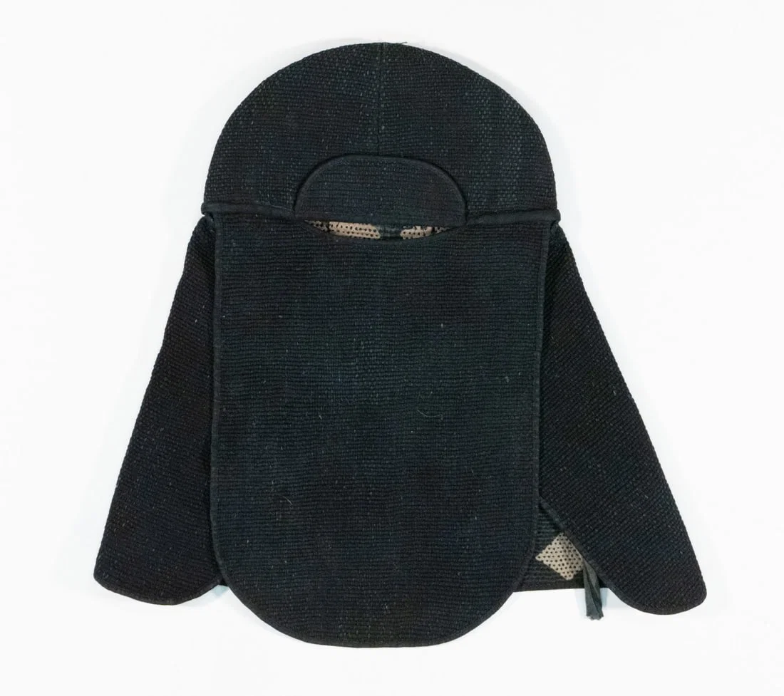 INDIGO-DYED COTTON JAPANESE FIREFIGHTER HOODS & GLOVES
