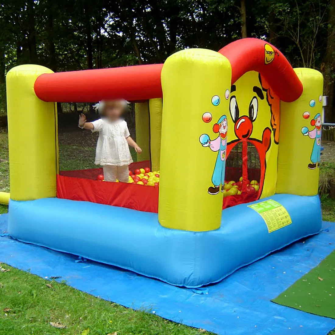 Inflatable Clown Theme Bouncy Castle and Ball Pit
