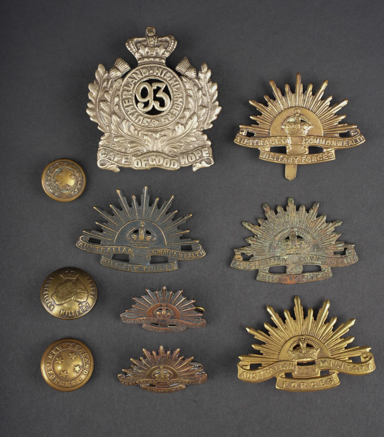 Insignes ANZAC ww1. WW1 ANZAC insignia.