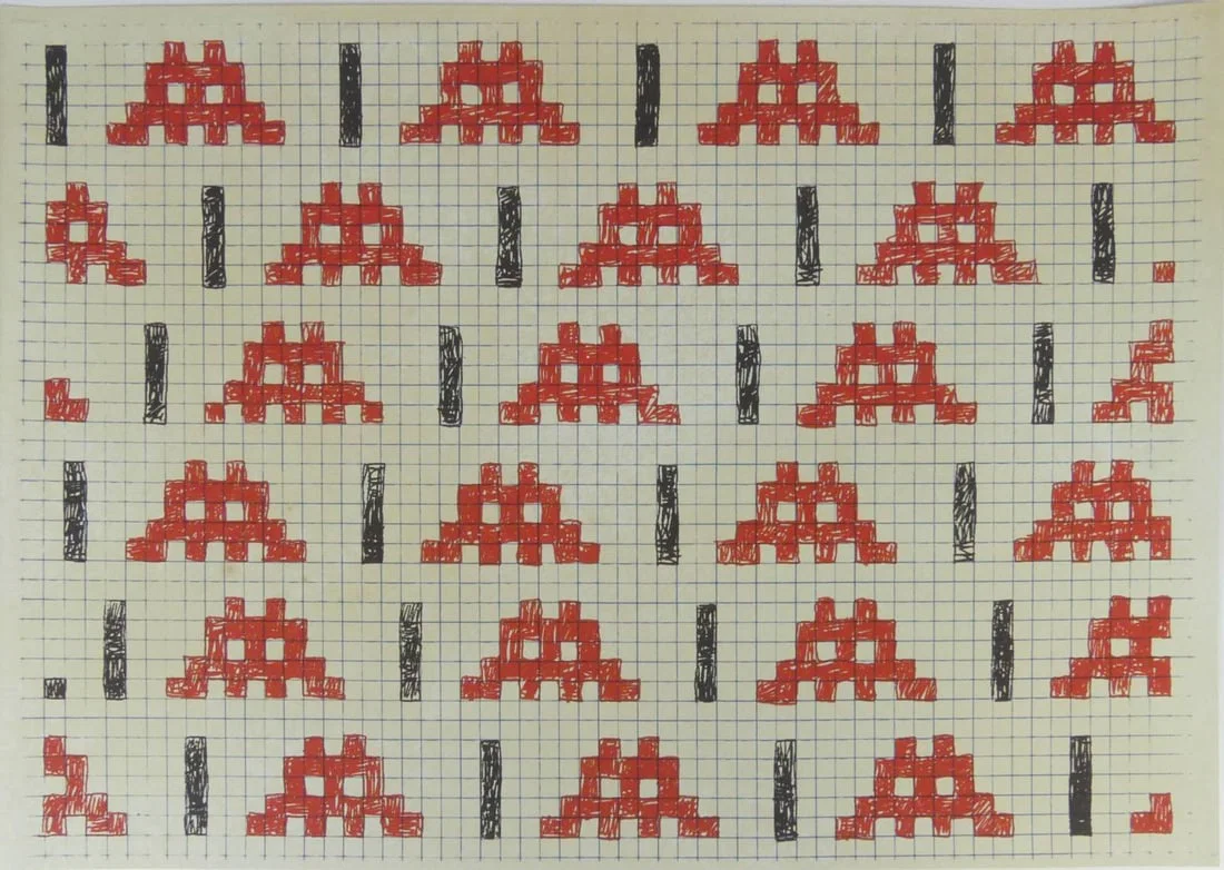 INVADER 'HOMEWORKS' PRINT IN COLORS