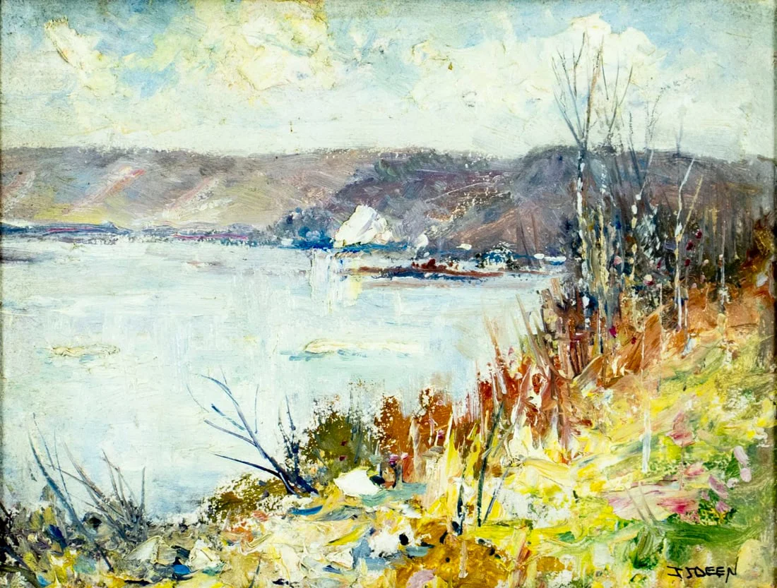 Ira Deen (PA,1874-1952) oil painting