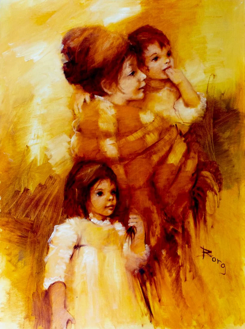 Irene Borg (CA,b 1950) oil painting