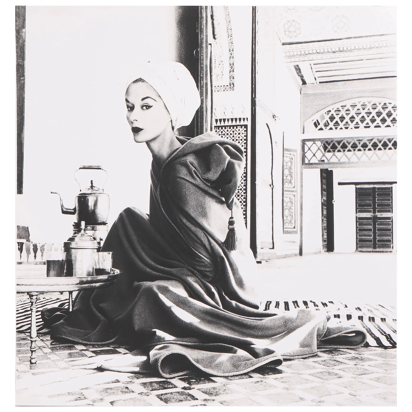 IRVING PENN (1917–2009), WOMAN IN PALACE (LISA FONSSAGRIVES-PENN), MARRAKECH, MOROCCO