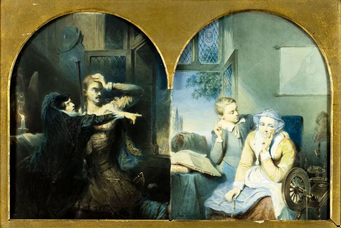 Isaac Elink Sterk (Dutch,1808-1871) watercolor painting antique