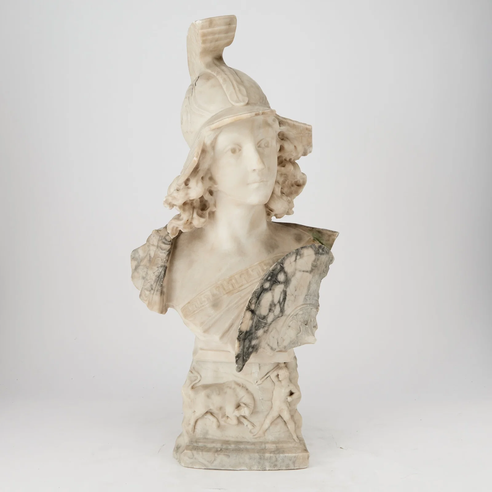 Italian Alabaster Bust of Athena