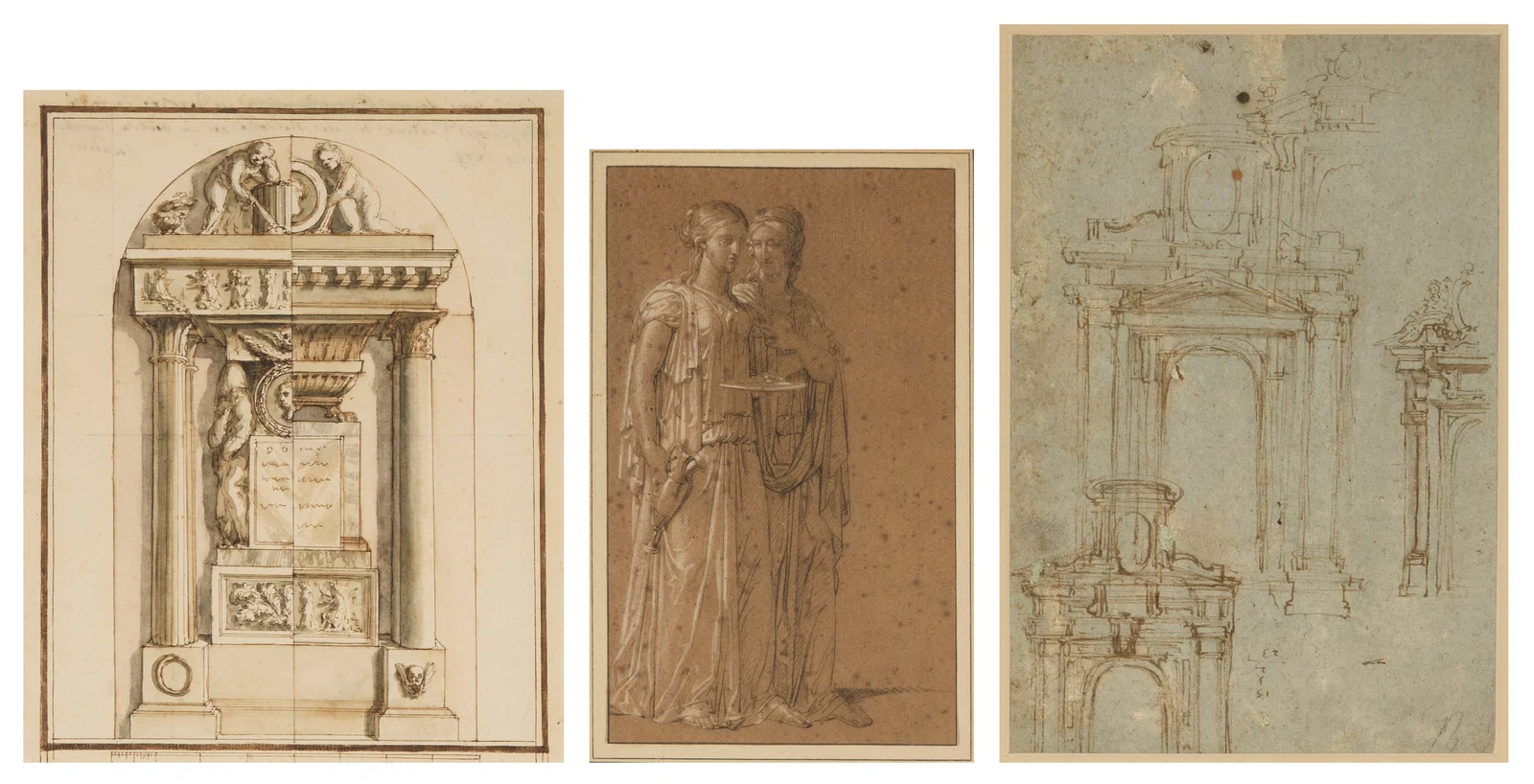 ITALIAN SCHOOL (17th/18th century), Three Old Master Drawings