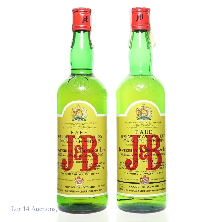 J & B Scotch Whisky - 1970s/80s (2)