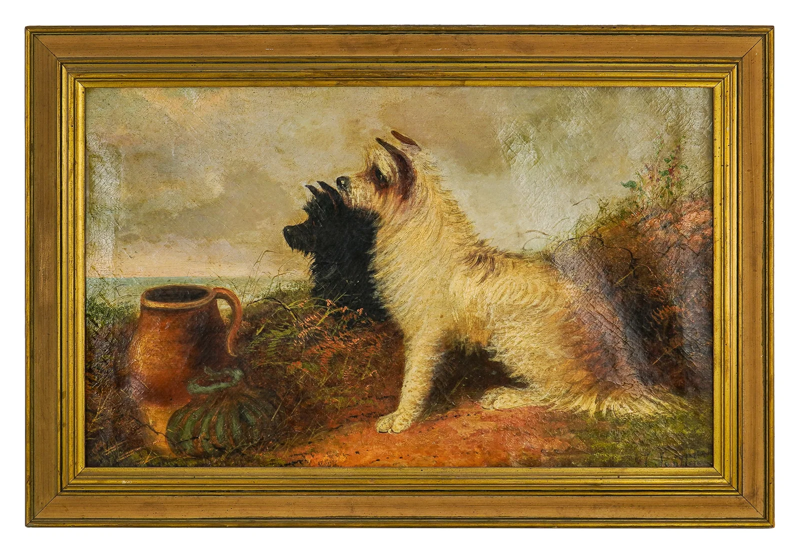 J Langlois (Fr 1855-1904) Keeping Watch