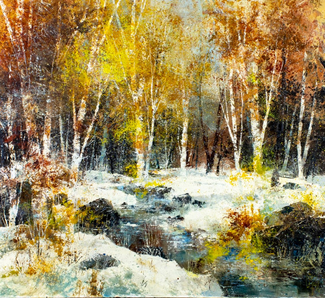 Jack Laycox (CA,1921-1984) oil painting