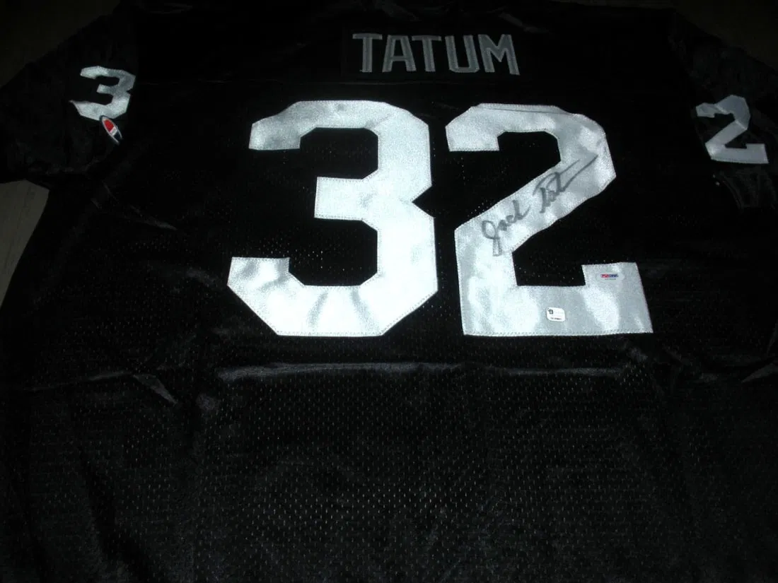 Jack Tatum Autographed Champion Jersey With PSA DNA Authentication