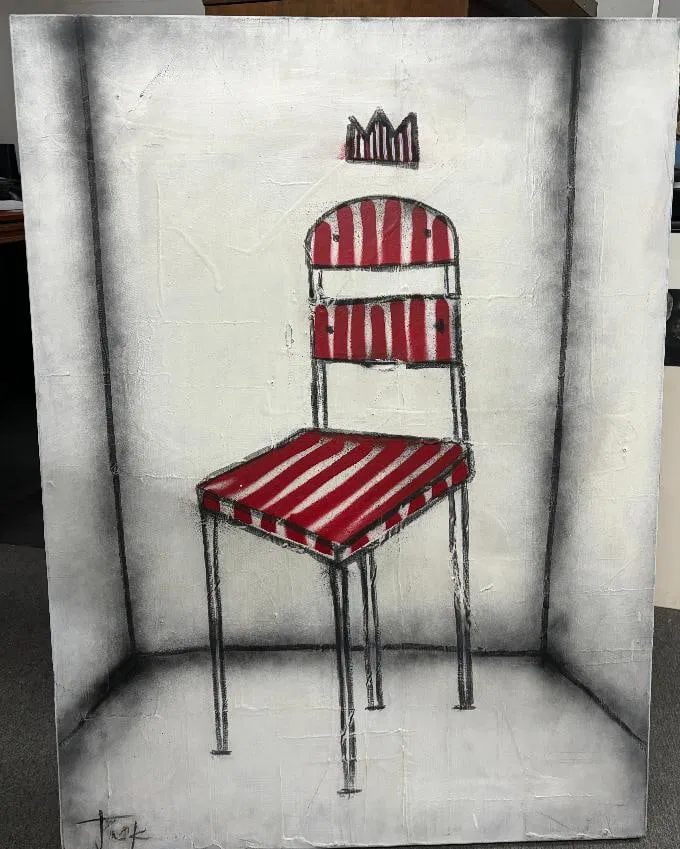 Jack Winthrop Stay a While oil painting on canvas